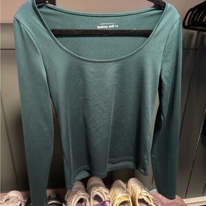 Aeropostale Buttery Soft Long Sleeve Top - Teal